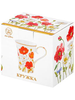 Кружка 400 мл 13*9*12 см Маки фарфор NEW BONE CHINA - Elan gallery фото 34