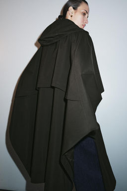 WATER-REPELLENT CAPE TRENCH COAT ZW COLLECTION LIMITED EDITION - Zara фото 3