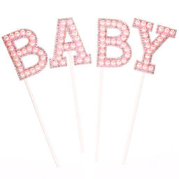 Топпер Малышка, в наборе 4 штуки, цвет розовый - Страна карнавалия фото 2