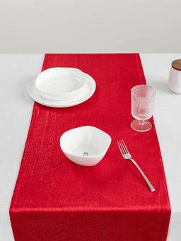 Дорожка настольная, 40х160 см, бархат, красная, Luck gift - Anna lafarg фото 2