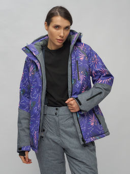 Горнолыжный костюм женский фиолетового цвета 02216F - Chunmai фото 17