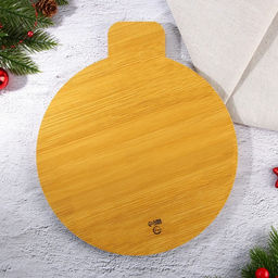 Менажница деревянная новогодняя «Ёлочная игрушка», 28.8×24.9 см