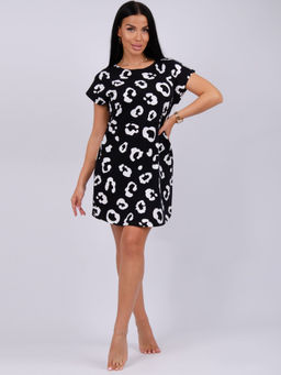 Туника "Душечка" чёрная, трикотаж