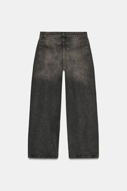 ZW COLLECTION WIDE-LEG MID-WAIST JEANS WITH DARTS - Zara фото 7