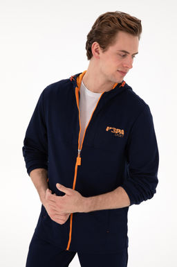 Мужской темно -синий вязание кардиган скидка в корзине - U.s. polo assn фото 3