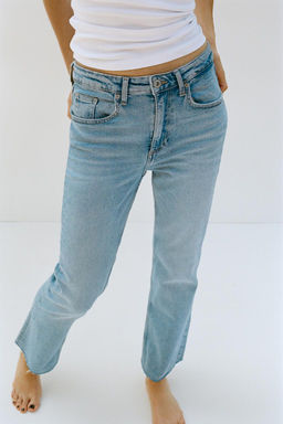 TRF CROPPED FLARE HIGH-WAIST JEANS - Zara фото 80
