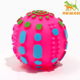 Игрушка пищащая Чудо-мяч, 6,5 см, розовая