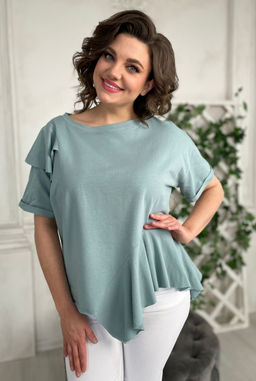 Блуза Rumoda 2122 мята  фото 8