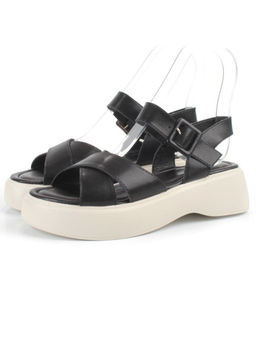 08-PEY256-2 BLACK Босоножки женские (натуральная кожа)