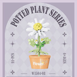 Конструктор "Ромашка" (91 дет.) в коробке