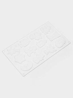 Форма для кондитерских украшений Доляна Новый год, 29.3?17.3 см, 12 ячеек, силикон