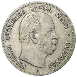 5 марок 1876 года C Германия (Пруссия)