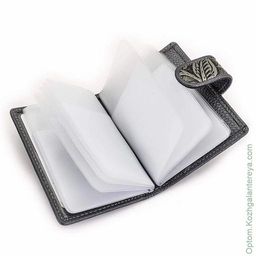 Женская кожаная визитница Sergio Valentini СВ 8064-010  фото 3