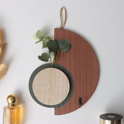 Настенные крючки декоративные Абстракция. Половина круга и круг, дерево, 1.5?19?23.5 см