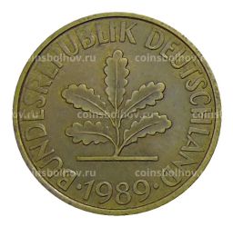 10 пфеннигов 1989 года J Германия