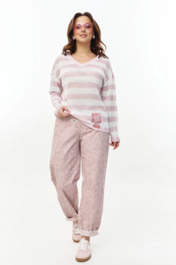 Джемпер 2260/1 Бело-розовый - Ave rara фото 2