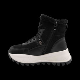 Ботинки на меху С125 черные