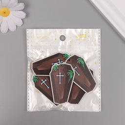 Декор для творчества дерево Гробик, набор 5 шт., 5.53.40.3 см - Арт узор фото 4