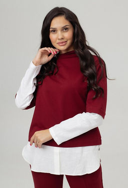 Джемпер с рубашкой (арт. 30131-2), ООО МОНГОЛКА