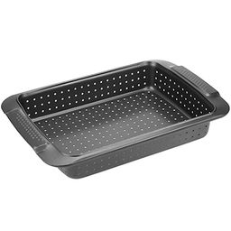 Форма для выпечки с тефлоновым покрытием 32х21,5см, h5см, с перфорацией (Китай)