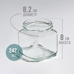 Цена за 28 шт. Банка стеклянная для консервирования, ТО-82 мм. 390 мл