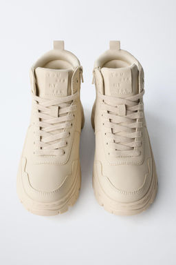 CHUNKY HIGH-TOP SNEAKERS - Zara фото 5