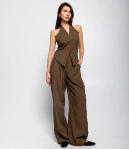 Костюм #КТ6075, тёмный хаки