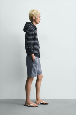 BERMUDA TWILL RELAXED FIT / Azul claro