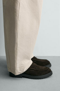 MOCAS?N PIEL TRACK ANTIFAZ / Marr?n