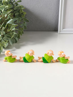 Набор фигурок 4 шт. «Барашки в нарядах с ромашками», полистоун, 2×4.5×3 см