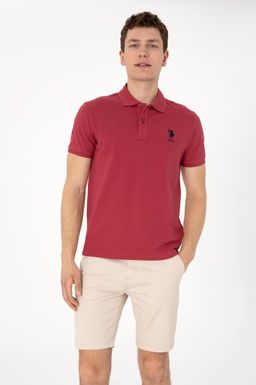 Erkek Slim Fit Polo Yaka Vi_ne Basic Ti__rt Sepette S_rpriz _ndirim