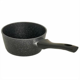 Ковш алюминиевый 1.5л, ИНДУКЦИЯ с антипригарным покрытием BLACK MARBLE 16см AK-72N - Delta фото 3