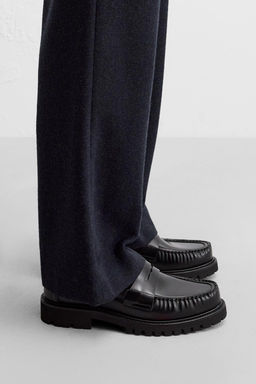 LEATHER PENNY LOAFERS - Zara фото 2