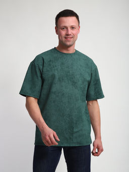 М460 Футболка оверсайз футер (тархун винтаж)