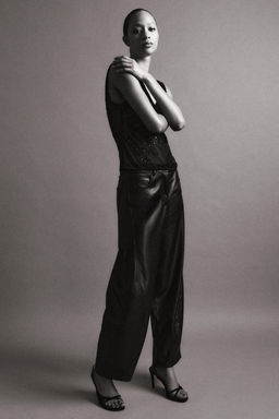 EMBROIDERED TULLE STRAP TOP - Zara фото 2