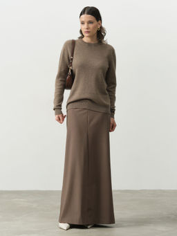 Джемпер из кашемира женский KW040797-E капучино