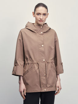 Куртка с капюшоном на кулиске / Zarina  фото 4