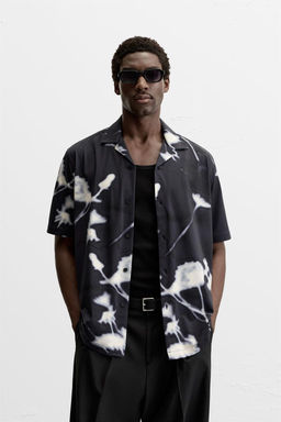 STRETCH FLORAL PRINT SHIRT - Zara фото 2