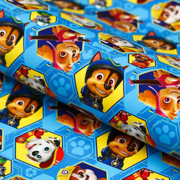 Цена за 10 шт. Бумага упаковочная, 70×100 см «Гонщик и Маршал», Щенячий патруль