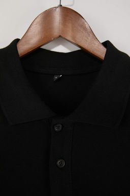 Siyah Regular %100 Pamuk Tek Cepli Polo Yaka T-shirt TMNSS26PO00018