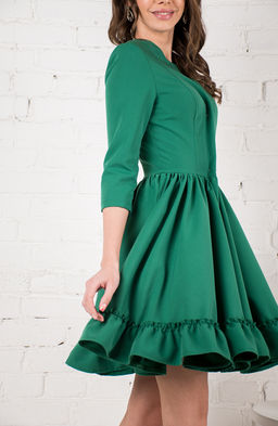 Коктейльное платье изумрудный - Donna saggia фото 2