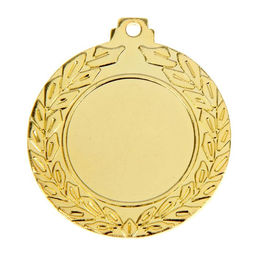 Медаль под нанесение золото 037, d=4.5 см, без ленты