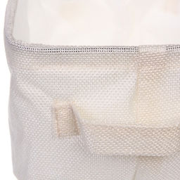 Цена за 2 шт. Коробка для хранения вещей с ручками "ВЕСТА", цвет слоновая кость, 20*16*12см