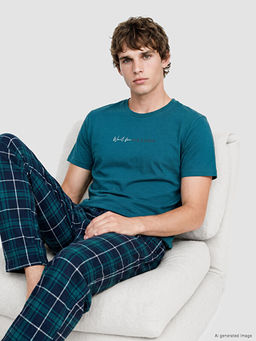Пижама Regular Fit мужская в клетку