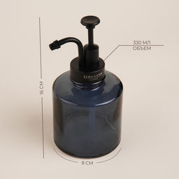 Дозатор для мыла SL Home, 330 мл, стекло, синий - Sima-land home фото 2