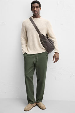 RELAXED FIT JOGGER WAIST TROUSERS - Zara фото 44