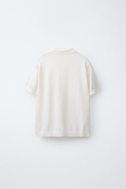 POLO ALGOD?N LINO RAYAS / Crudo - Zara фото 2