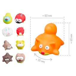 Набор игрушек для ванной "Лесные жители"