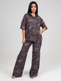 087 ЖЕНСКИЙ КОСТЮМ (брюки) (Светло-синий)