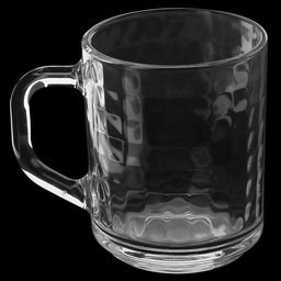 Кружка стеклянная "Матрица" 200мл, д7см, h9см (Россия)